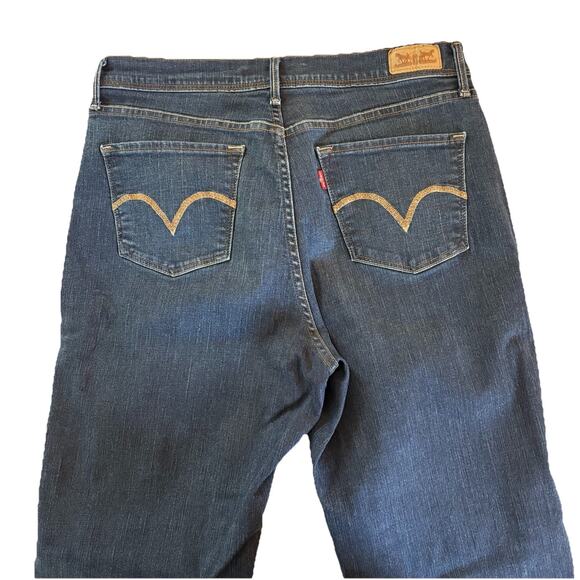 Levi's 512 Women’s Dark Wash 12M Perfectly Slimming Straight Leg Jean (32x30.5) - Picture 7 of 15